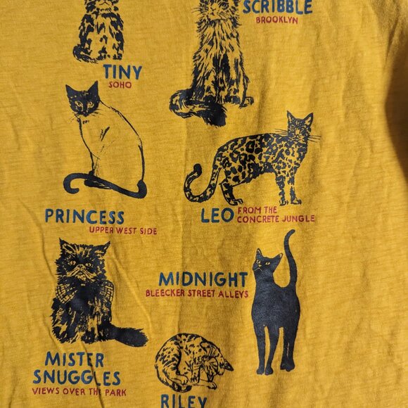 J.Crew Womens Cat with Names and Places Shirt Top - Picture 3 of 7